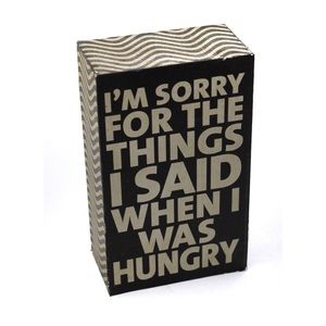Small Hungry Slogan Home Decor Accents